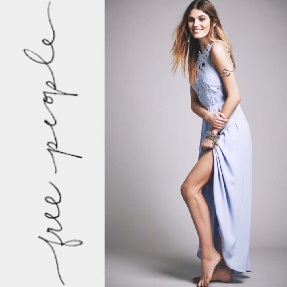SAYLOR x Free People Melody Madi Dress in Sky